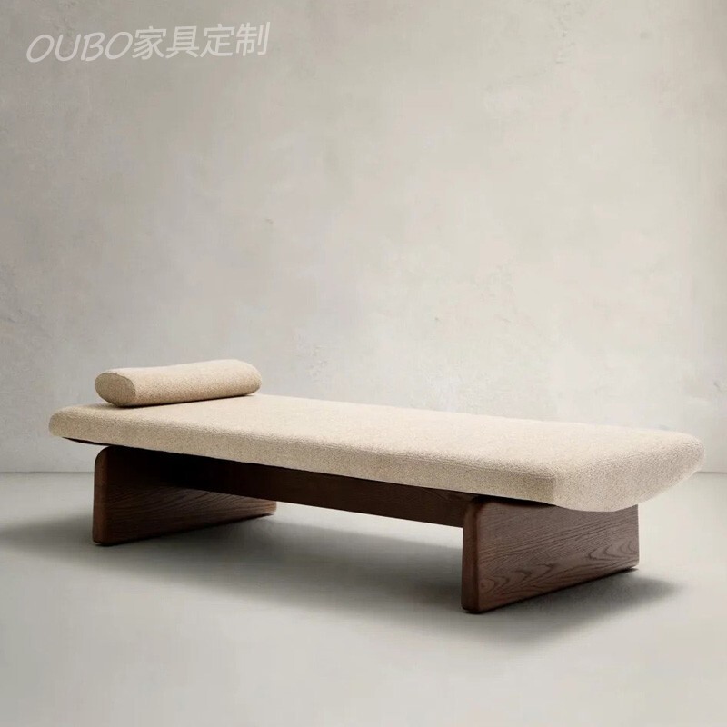 Nordic Solid Wood Bed End Bench, Creative Long Bench, Bed End Bench, Leisure Designer Clothing Store Sofa Bench, Long Bench Furniture