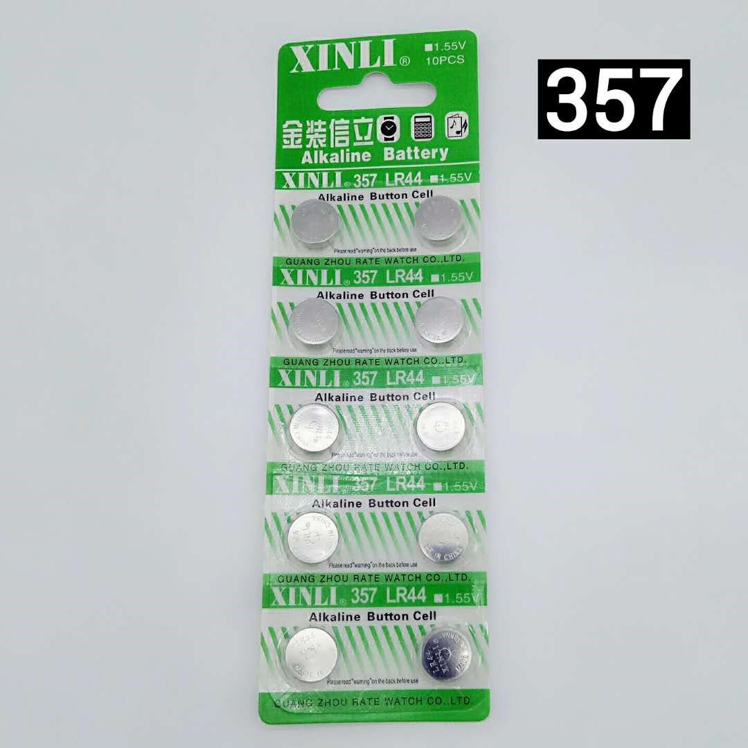 Original XINLI gold 357 LR44 AG13 watch button battery 1 55V