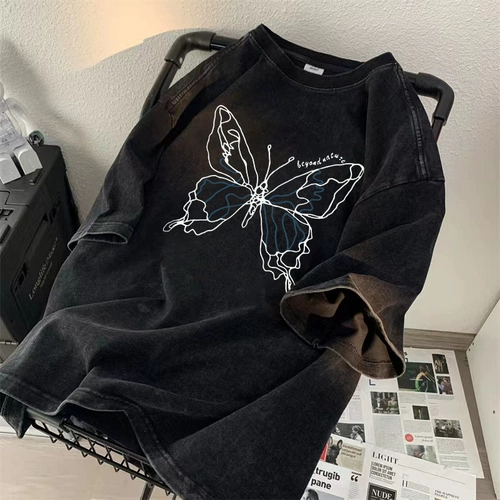 Tide, футболка с коротким рукавом, оверсайз