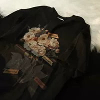 Черный [3040 Цветы и листья]