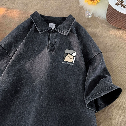 Tide, летняя футболка polo, короткий рукав, в американском стиле