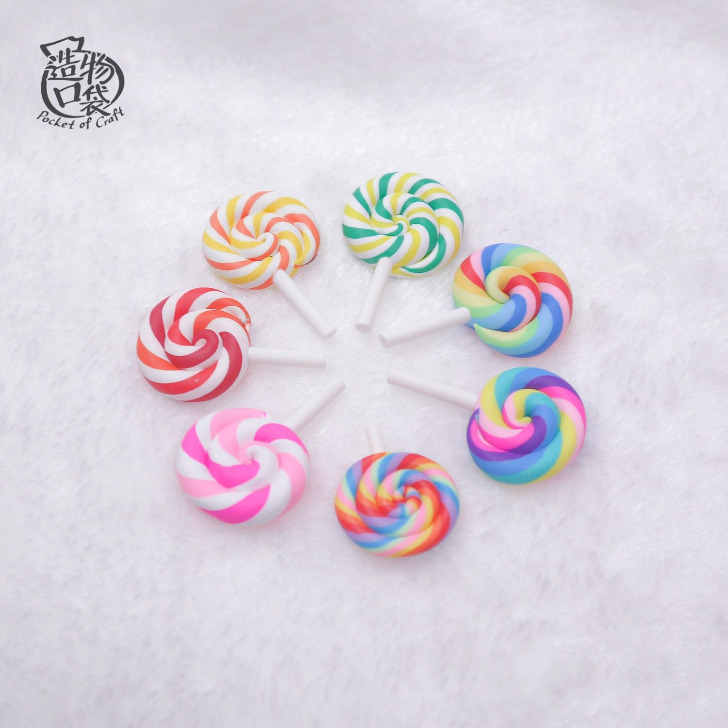 Creation pocket lollipop rainbow wave board candy candy chocolate Christmas diy handmade mobile phone case