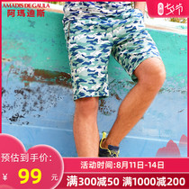 Amadeus fishing shorts spring and summer quick-drying pants breathable mens camouflage ultra-thin sunscreen fishing clothing flower pants