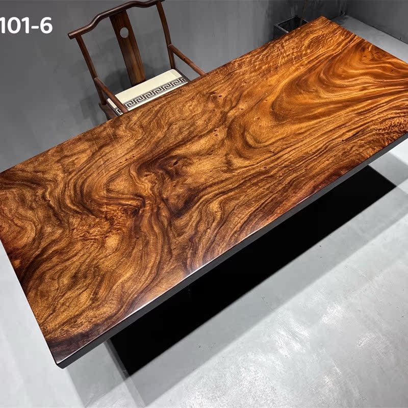 Size: 221*101*6 South American walnut solid wood slab full square