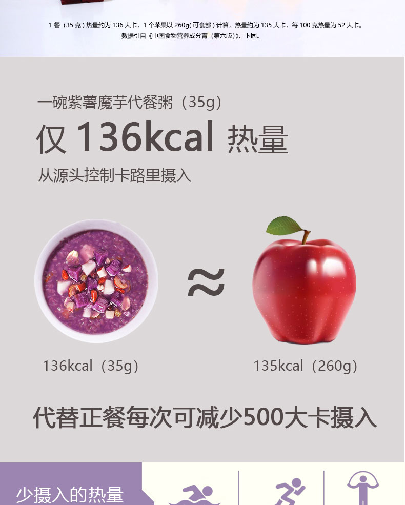 椰香魔芋紫薯代餐粥350g