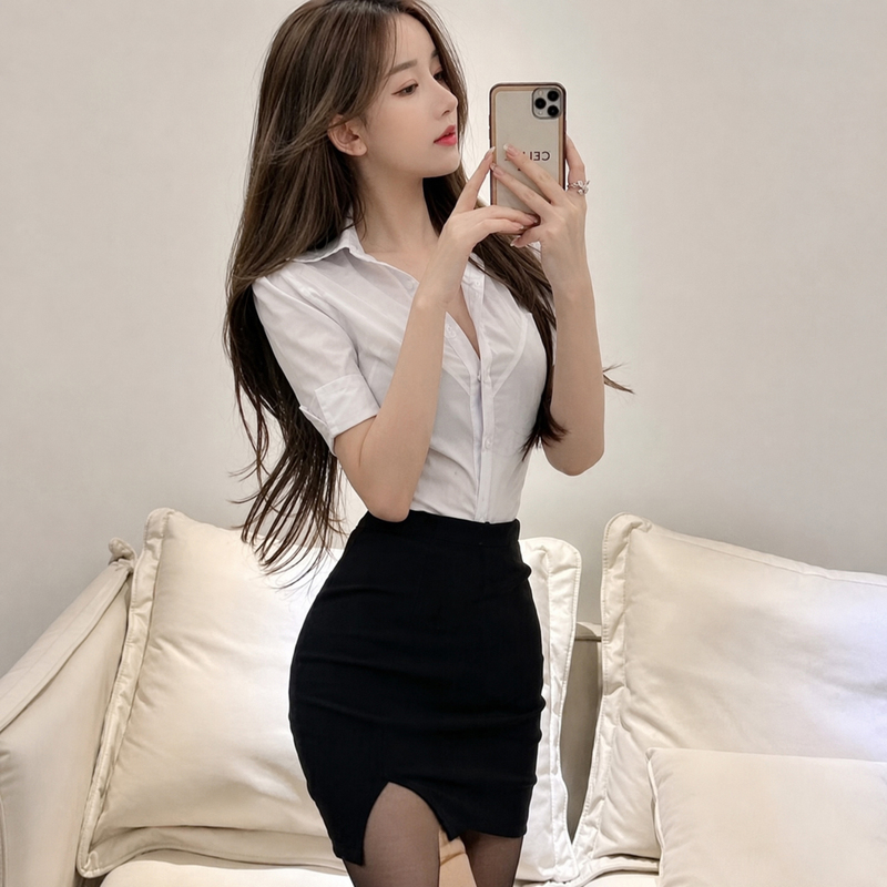 Pure and Alluring Style Outfit, Elegant Suit, Foot Massage Therapist Uniform, 2026 Nightclub Work Clothes, Foot Bath Spa Work Uniform Pure and Alluring Style Outfit, Elegant Suit, Foot Massage Therapist Uniform, 2026 Nightclub Work Clothes, Foot Bath Spa Work Uniform