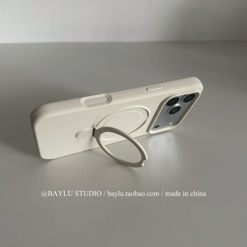 Minimalist Style Pivot Case Antique White Liquid Silicone Suitable for Apple 17 Pro Max Full-Cover Shockproof Phone Case Apple 16/15/14/13/12 Pro Max Integrated Stand Ring Magnetic Pure Color Minimalist Style Pivot Case Antique White Liquid Silicone Suitable for Apple 17 Pro Max Full-Cover Shockproof Phone Case Apple 16/15/14/13/12 Pro Max Integrated Stand Ring Magnetic Pure Color