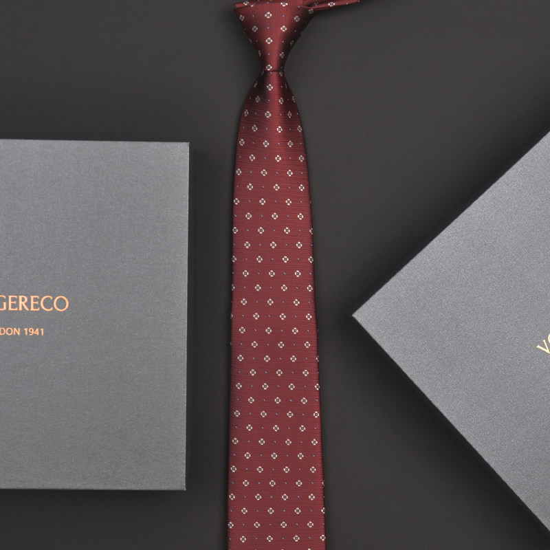 [British Fashion] Men's Casual Business Tie Gift Box Set, High-End Formal Wear, Narrow, Light Luxury, Fashionable, Wedding, 7cm