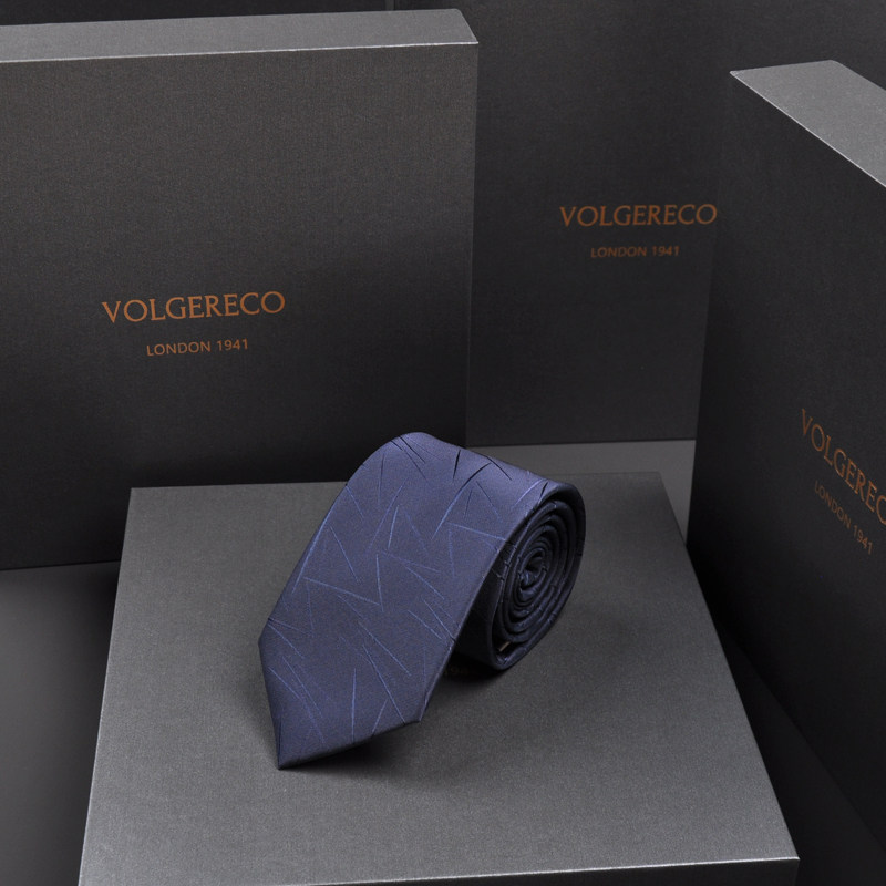 British Vg Men's Casual Business Tie, High-End Formal Narrow Tie, Student Brand, Hand-Tied Style, Easy to Wear, 7cm