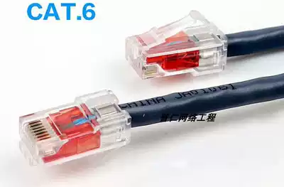 Super five category six network jumper oxygen-free copper up to the standard test 1 meter 2 meters 3 meters 5 meters customized
