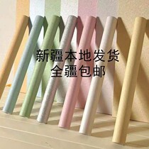 Xinjiang Wall Sticker Dorm Wall Paper Living Room Waterproof Pvc Pure Vegetarian Color Student Dorm Room Ins Decorative furniture Renovated