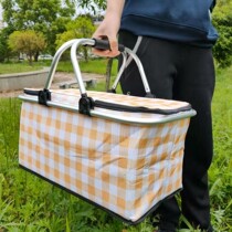 Xinjiang 30L Big Number Takeaway Fast Food Package On-board Insulation Bag Outdoor Picnic Insulation Delivery Box Fold