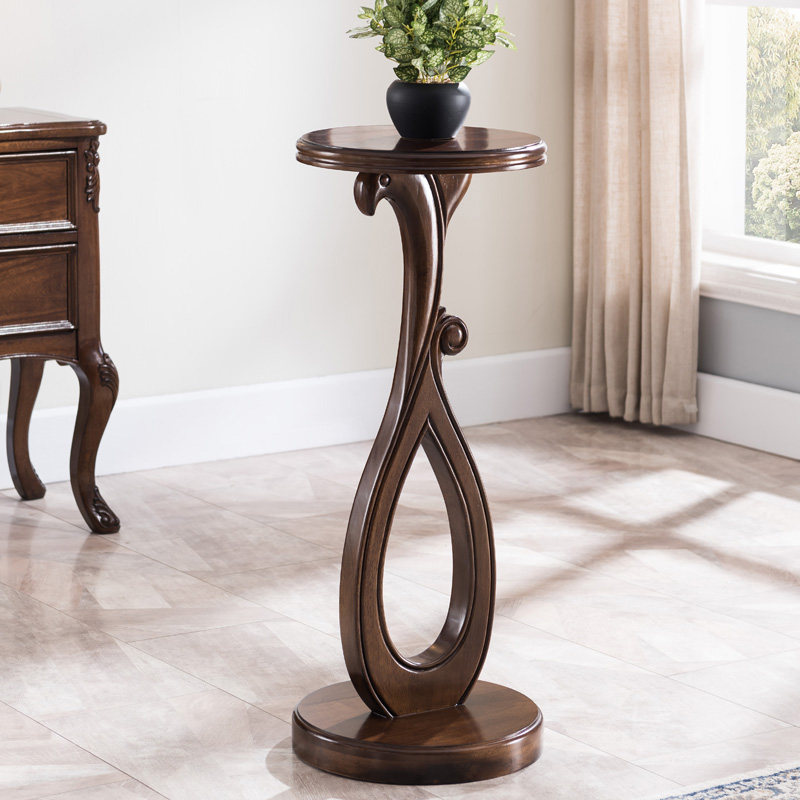 Flower shelf living room solid wood floor-to-ceiling flower pot rack simple rack single complete American balcony wooden frame flower table