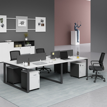 Chengdu steel frame desk chair combined employee position double 4 6 8 staff computer desk sub-brief office furniture
