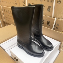 In stock mens summer tank leather boots riding boots motorcycle boots cavalry boots long sleeves concierge honor guard genuine leather