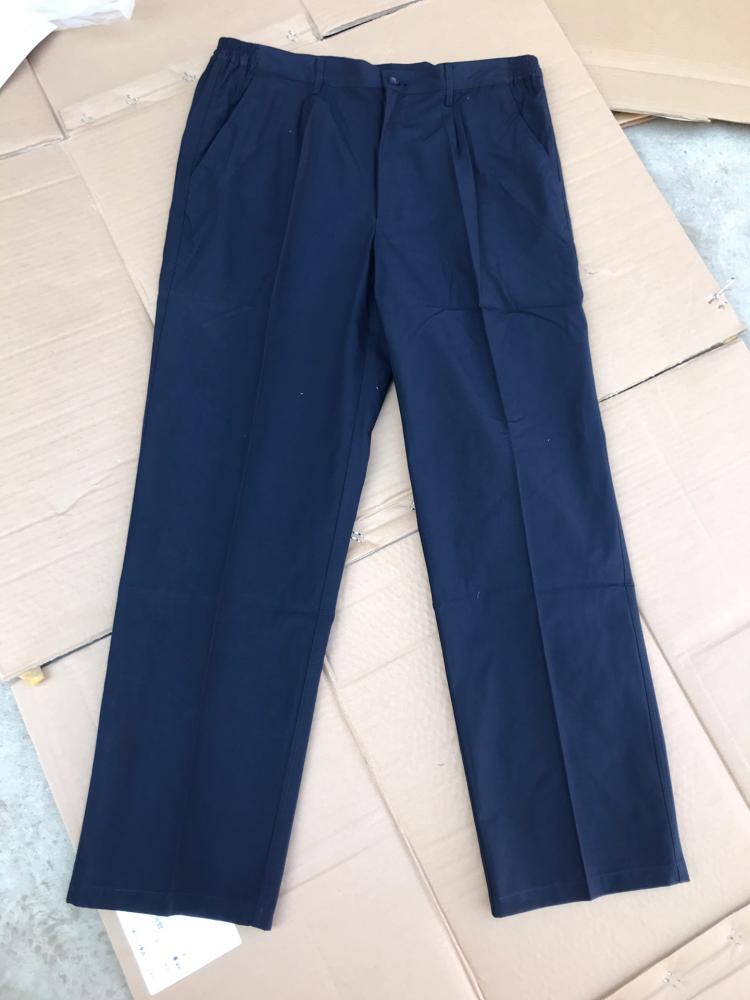 Genuine spring and autumn trousers thick pants men's casual trousers navy blue iron-free business work straight