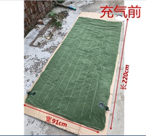 Genuine green hand-pressed camping inflatable sleeping mat single tent convenient mattress outdoor