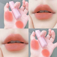 Чай с молоком, песочная матовая помада, увлажняющий бальзам для губ, полупрозрачная растушевка