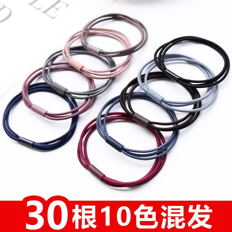 Korean hair circle hair rope rubber band head rope braid rope tie hair simple meatball head adult ponytail girl