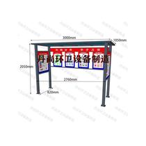 Outdoor stainless steel garbage classification kiosk customized community collection and recycling station kiosk street sanitation propaganda shed