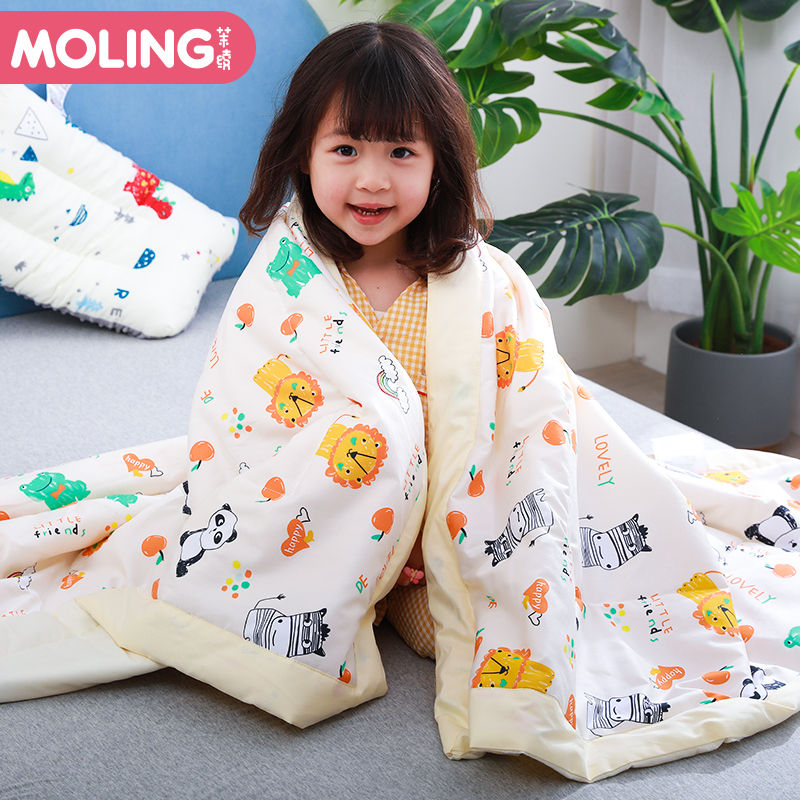 Baby summer cool quilt cotton Baby nap quilt Kindergarten thin quilt Cotton washable children's cool quilt