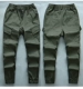 2205 военные зеленые эластичные штаны, подкрепление промежности