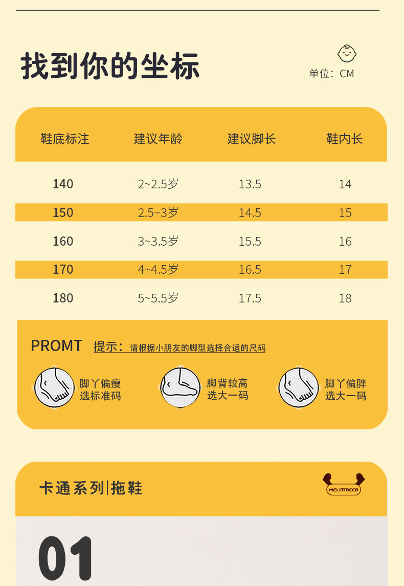 小鹿米利宝宝拖鞋夏季居家室内EVA软底减震耐磨柔软弹性可爱卡通 — 8