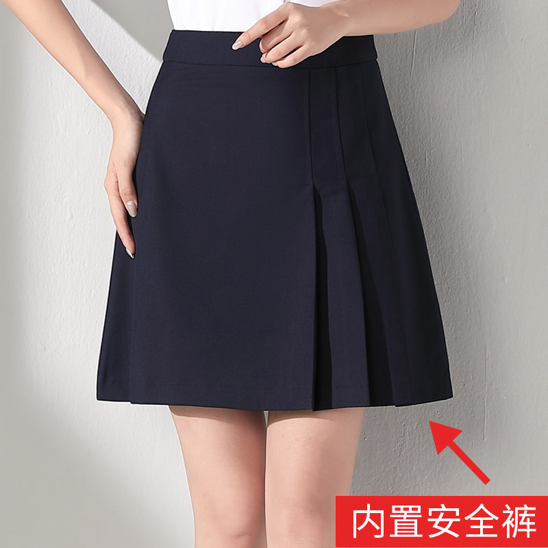 Plexant Skirt Woman Summer New slim OL Career Skirt Half Body Dress Korean Version 100 Lap A Short Skirt Pants Jk Short Skirt