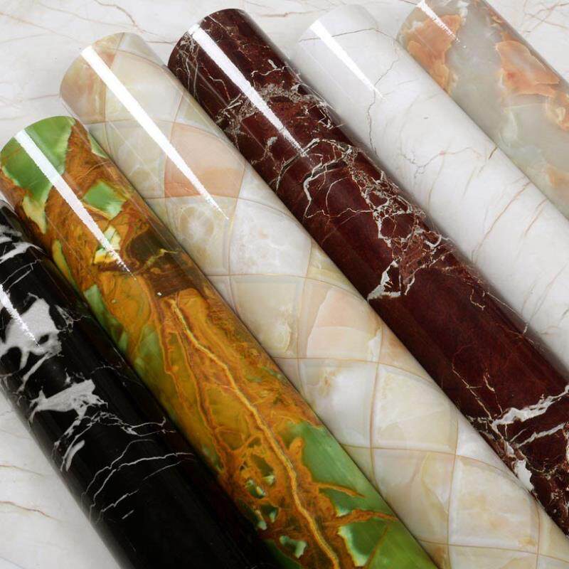 Marble paste door wallpaper paste self-adhesive barber shop kitchen clothing store scrub cabinet countertop wardrobe