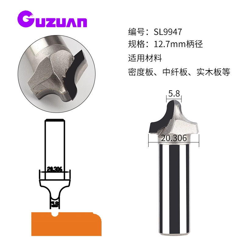 Kim Cương Chắc Chắn Dao Cắt Tủ Cửa Bảng Edge Cắt Bước Nhỏ Tròn Cạnh Dao Chamfering Cắt Dụng Cụ Làm Rau Cau mũi cắt cnc mũi cnc gỗ Dao CNC