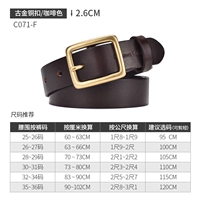 C071-F Древнее золото и бронзовая пряжка коричневая