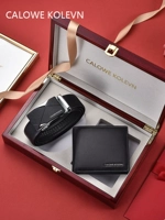 Серебряный комплект, кожаная подарочная коробка