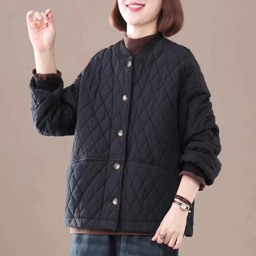 Демисезонный пуховик, осенняя куртка для матери для отдыха, большой размер, увеличенная толщина