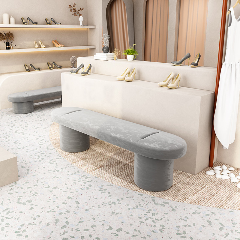 Household change shoe stool home door wear shoe stool bench entrance door test shoe stool clothing store shoe store cloakroom sofa stool