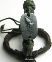 Pray metal punk religious jewelry alloy cowhide Brlet