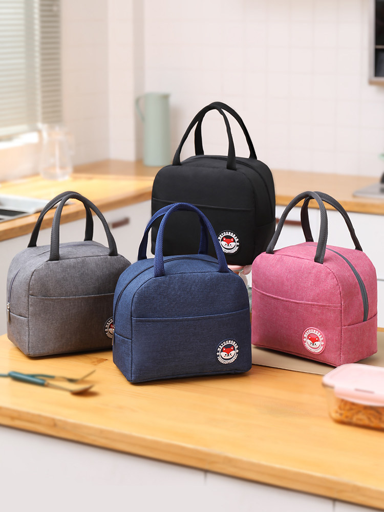 Lunch box handbag Lunch bag office worker insulation bag Aluminum foil thickened lunch bag fashion primary school student with rice bag