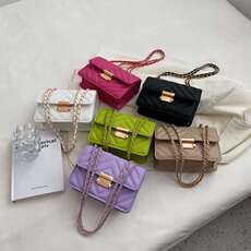 Малый квадратный пакет lingge chain bag