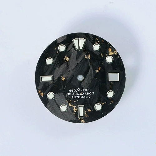 Золотой углеродный набор Seiko Modified Mechanical Watch Universal NH35 Diving 28,5 мм дата NH34 Blue Luminous