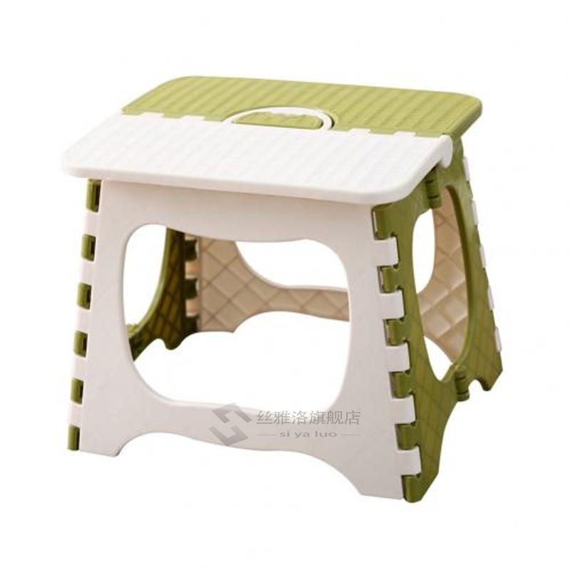 Multi-purpose Foldable Step Stool Super Strong Plastic Stepp (1627207:3232481:Color classification:S Green)