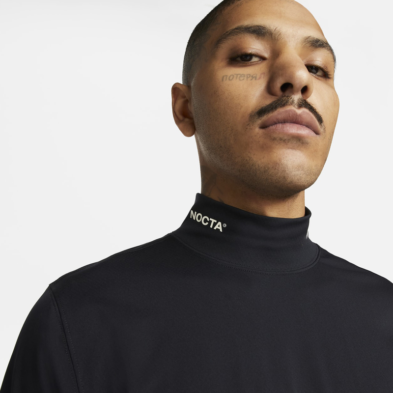 High-Quality Nocta Drake Collaboration Golf Mesh Breathable Quick-Dry Base Layer Stand-Up Collar Short Sleeve