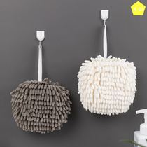 Chenil wipe handball Japanese quick dry kitchen hanging round round fat wipe hand towel thick bathroom cute rag