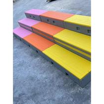 学校新款移动折叠Pe塑料翻转合唱台阶学校音乐教室移动三层合唱台