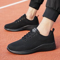 New products Multi walking shoes pin duozoulu Official summer mens shoes 2022 new flying loom breathable mesh casual shoes