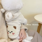 Бархатная куртка для домашних собак кошачья кошка держит теплую осень и зиму