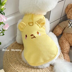 Cat and Dog Clothes Teddy Embroidered Spring Outfit Bichon Frise Yorkshire Terrier Puppy Pet New Vest Cute Small Dog
