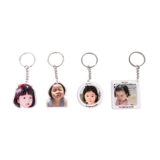 Детский брелок, двусторонная фотография, акриловая индивидуальная подвеска для ключей, делается под заказ, «сделай сам»