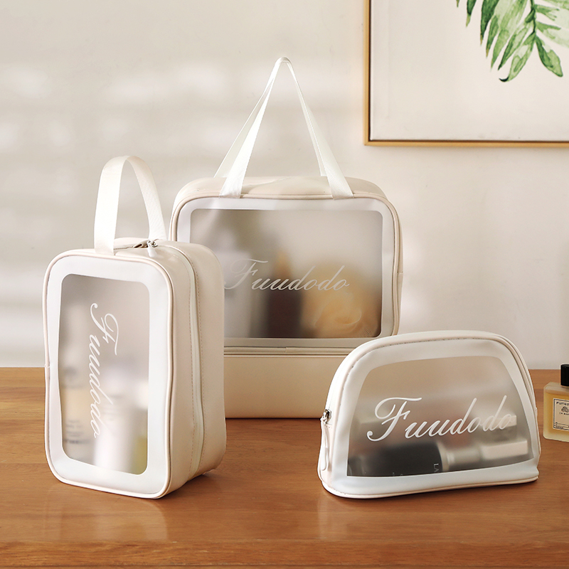 Net Red Makeup Bag Ins Wind Super Fire Portable Women Travel Large Capacity Transparent Waterproof Wash bag to collect the bag box