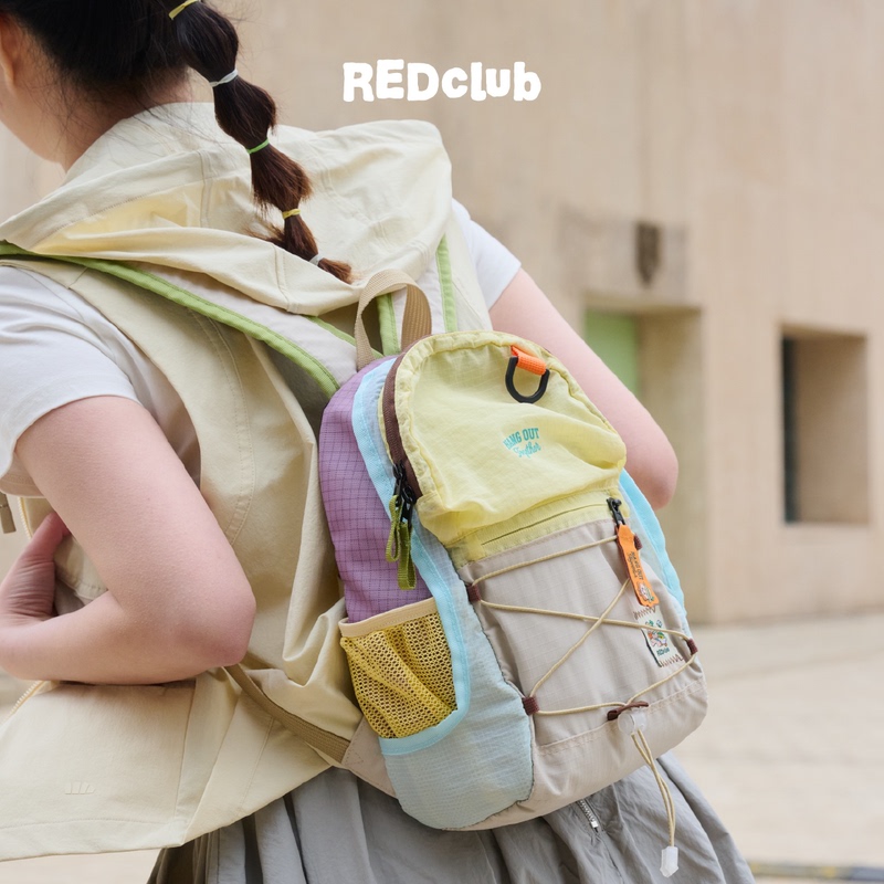 Redclub Outing Series "Say What You Want, Go Where You Want" Outdoor Backpack with Contrasting Colors, Casual Multi-Functional Backpack