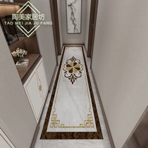 French corridor parquet tiles gray light luxury modern living room entrance entrance corridor style floor tiles new style