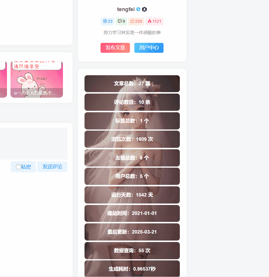 图片[1] - 子比主题 - 侧边栏信息统计数据小工具